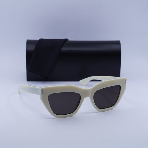 Final Price! Saint Laurent SL759 004 Ivory/Black Sunglasses - Picture 1 of 11